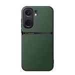 Per vivo iQOO Neo9 Custodia per telefono antiurto magnetica in pelle Litchi con copertura completa (verde)