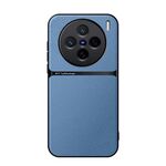 Per vivo X200 Custodia per telefono antiurto magnetica in pelle Litchi con copertura completa (blu)