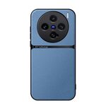Per vivo X200 Pro mini Custodia per telefono antiurto magnetica in pelle Litchi con copertura completa (blu)