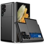 Per Samsung Galaxy S25 Ultra 5G Custodia antiurto con slot per schede (nero)