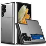 Per Samsung Galaxy S25 Ultra 5G Custodia antiurto con slot per schede (grigio)