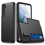 Per Samsung Galaxy S25 5G Custodia antiurto con slot per schede (nero)
