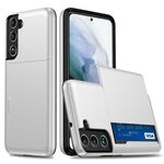 Per Samsung Galaxy S25+ 5G Custodia antiurto con slot per schede (bianco)