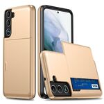 Per Samsung Galaxy S25+ 5G Custodia antiurto con slot per schede (oro)