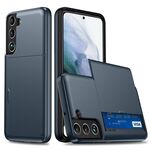 Per Samsung Galaxy S25+ 5G Custodia antiurto con slot per schede (blu)