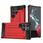 Per Samsung Galaxy S25 Ultra 5G Magic Armor TPU Hybrid PC Phone Case (Rosso)