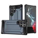Per Samsung Galaxy S25 Ultra 5G Magic Armor TPU Hybrid PC Phone Case (blu navy)