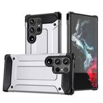 Per Samsung Galaxy S25 Ultra 5G Magic Armor TPU Hybrid PC Phone Case (Argento)
