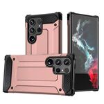 Per Samsung Galaxy S25 Ultra 5G Magic Armor TPU Hybrid PC Phone Case (oro rosa)