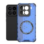 Per Xiaomi 15 Custodia antiurto con anello magnetico a nido d'ape per telefono (blu)