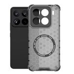 Per Xiaomi 15 Pro Custodia antiurto con anello magnetico a nido d'ape per telefono (nero)