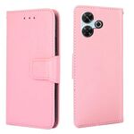 Per Redmi 13 4G Custodia in pelle con texture di cristallo (rosa)