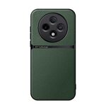 Per OPPO Reno12 F 5G Custodia per telefono antiurto magnetica in pelle Litchi con copertura completa (verde)