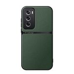 Per OPPO Reno12 Global Litchi Leather Magnetic Full Coverage Antiurto Custodia per telefono (verde)