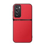 Per OPPO Reno12 Pro Custodia per telefono antiurto magnetica in pelle Litchi globale a copertura totale (rossa)