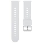 Cinturino per orologio in silicone con fibbia in acciaio tinta unita da 18 mm (Starlight)
