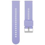 Cinturino per orologio in silicone con fibbia in acciaio tinta unita da 18 mm (viola lavanda)