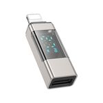 Adattatore per schermo Borofone BV25A da 8 pin maschio a tipo C femmina (grigio)