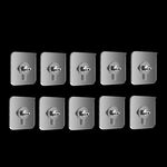 10 pezzi/confezione ganci adesivi trasparenti senza cuciture e resistenti, ganci da parete per cornici fotografiche senza chiodi
