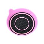 Sottobicchiere per acqua a forma di ciotola per auto, antiscivolo, termoisolante, a doppio anello, colore: rosa