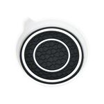 Car Bowl-shaped antiscivolo termoisolante doppio anello Water Coaster, colore: bianco