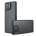 Per Asus ROG Phone 9 / 9 Pro Armor Precise Hole PC Hybrid TPU Custodia per telefono (nero satinato)