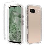 Per Google Pixel 8a Custodia antiurto trasparente sfumata in PC + TPU per telefono (trasparente)