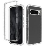 Per Google Pixel 8 Pro Custodia antiurto trasparente sfumata in PC + TPU per telefono (trasparente)