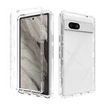 Per Google Pixel 7a Custodia antiurto trasparente sfumata in PC + TPU per telefono (trasparente)