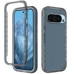 Per Google Pixel 9 Pro XL Custodia antiurto trasparente sfumata in PC + TPU per telefono (nero)