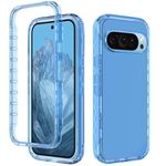 Per Google Pixel 9 / 9 Pro Custodia per telefono antiurto trasparente sfumata in PC + TPU (blu)