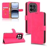 Per vivo iQOO 13 Custodia in pelle magnetica con chiusura magnetica Skin Feel (rosso rosa)