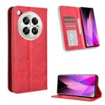 Per Infinix Zero 40 5G Custodia per telefono in pelle con fibbia magnetica e texture retrò (rosso)
