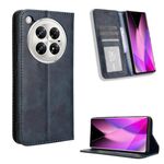 Per Infinix Zero 40 5G Custodia per telefono in pelle con fibbia magnetica e texture retrò (blu)