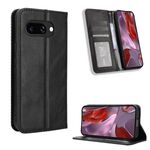 Per Google Pixel 9a Custodia per telefono in pelle con fibbia magnetica e texture retrò (nero)