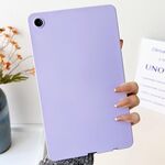 Per Samsung Galaxy Tab A9 2023 X110-X115 Custodia per tablet in TPU delicato sulla pelle con spray all'olio (viola)