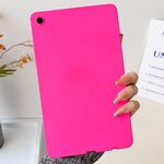 Per Samsung Galaxy Tab A9+ 2023 X210 Custodia per tablet in TPU delicato sulla pelle con spray all'olio (rosso rosa)