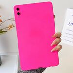 Per Samsung Galaxy Tab S9+ / S9 FE+ / S10+ Custodia per tablet in TPU delicato sulla pelle con spray all'olio (rosso rosa)