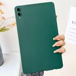 Per Samsung Galaxy Tab S9+ / S9 FE+ / S10+ Custodia per tablet in TPU delicato sulla pelle con spray all'olio (verde scuro)