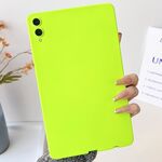 Per Samsung Galaxy Tab S9+ / S9 FE+ / S10+ Custodia per tablet in TPU delicato sulla pelle con spray all'olio (verde fluorescente)
