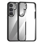 Per Samsung Galaxy S25 5G Custodia per telefono PC anti-impronta altamente trasparente (nero)