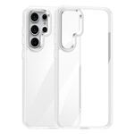 Per Samsung Galaxy S25 Ultra 5G Custodia per telefono PC anti-impronta altamente trasparente (bianca)
