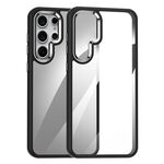 Per Samsung Galaxy S25 Ultra 5G Custodia per telefono PC anti-impronta altamente trasparente (nero)