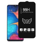 Per Samsung Galaxy A20e Pellicola in vetro temperato a schermo intero con grande arco in alluminio