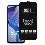 Per Samsung Galaxy F05 Pellicola in vetro temperato a schermo intero con grande arco in alluminio