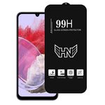 Per Samsung Galaxy M34 5G Pellicola in vetro temperato a schermo intero con grande arco in alluminio
