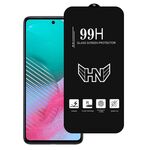 Per Samsung Galaxy M54 Pellicola in vetro temperato a schermo intero con grande arco in alluminio