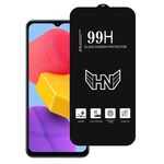 Per Samsung Galaxy M13 5G Pellicola in vetro temperato a schermo intero con grande arco in alluminio