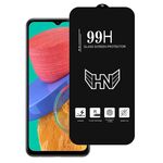Per Samsung Galaxy M33 India Pellicola in vetro temperato a schermo intero con grande arco in alluminio