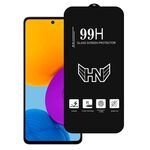 Per Samsung Galaxy M52 5G Pellicola in vetro temperato a schermo intero con grande arco in alluminio
